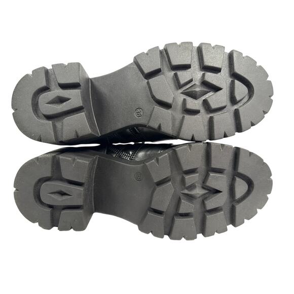 Unity in Diversity Boots Dream of Me Womens 7.5 EU38 Quilted Black Leather Zip - Picture 9 of 12